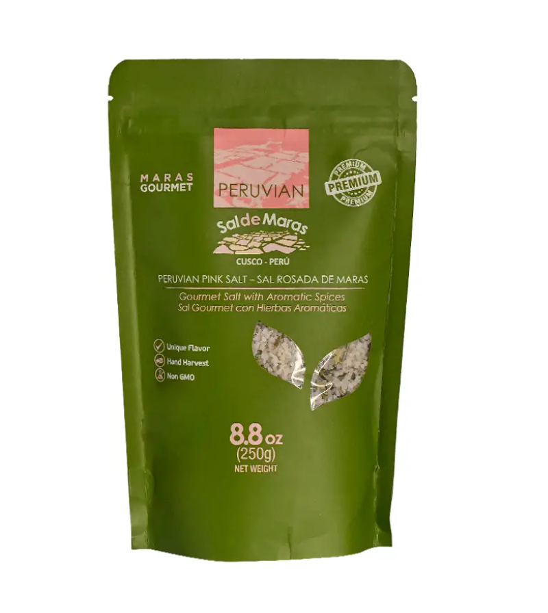 Sachet de sel de Maras aux herbes 250 g Andes Nature