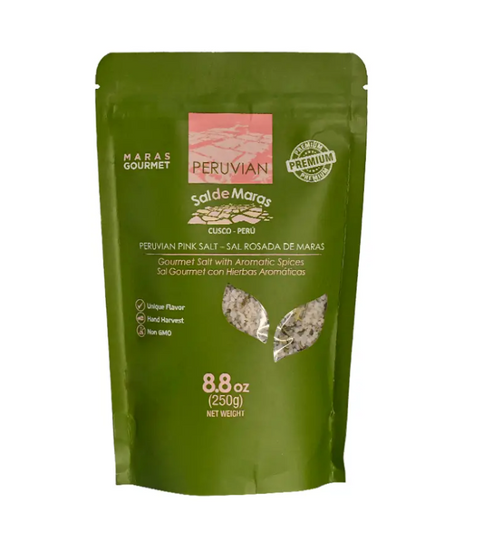 Sachet de sel de Maras aux herbes 250 g Andes Nature