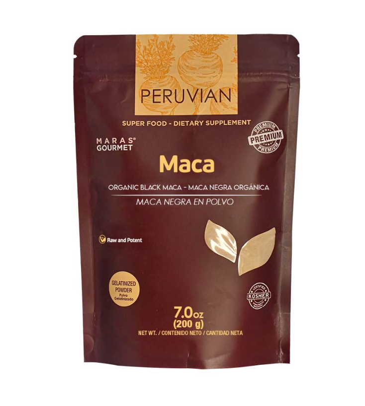 Sachet de maca noire bio du Pérou 200 g Andes Nature