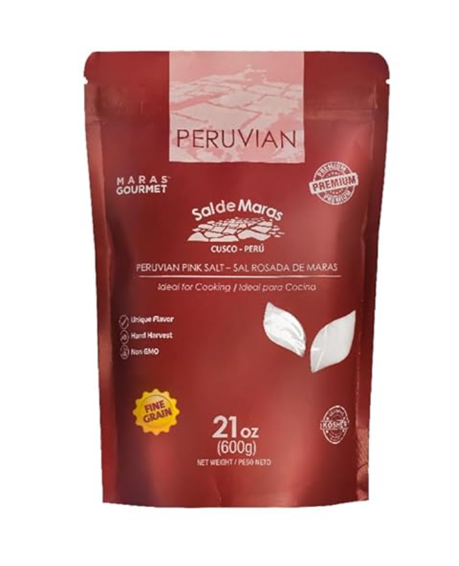 Sachet de sel rose de Maras gros grain 600 g Andes Nature