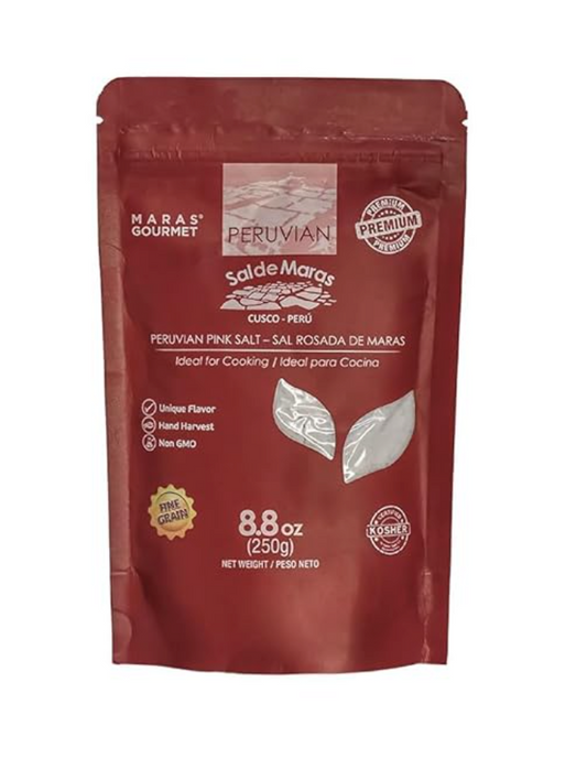 Sachet de sel rose de Maras grain fin 250 g Andes Nature
