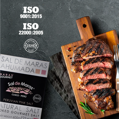 Sel de Maras fumé Andes Nature, boîte 600 g